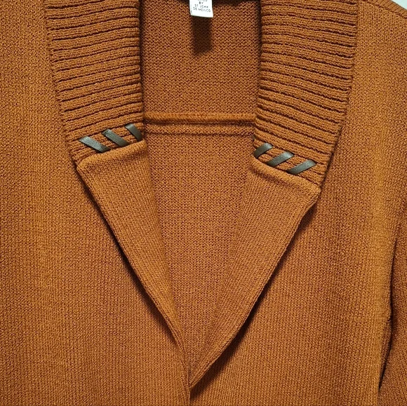 St. John Sport Burnt Orange Wool Blend Jacket Blazer Size Medium - Picture 4 of 10